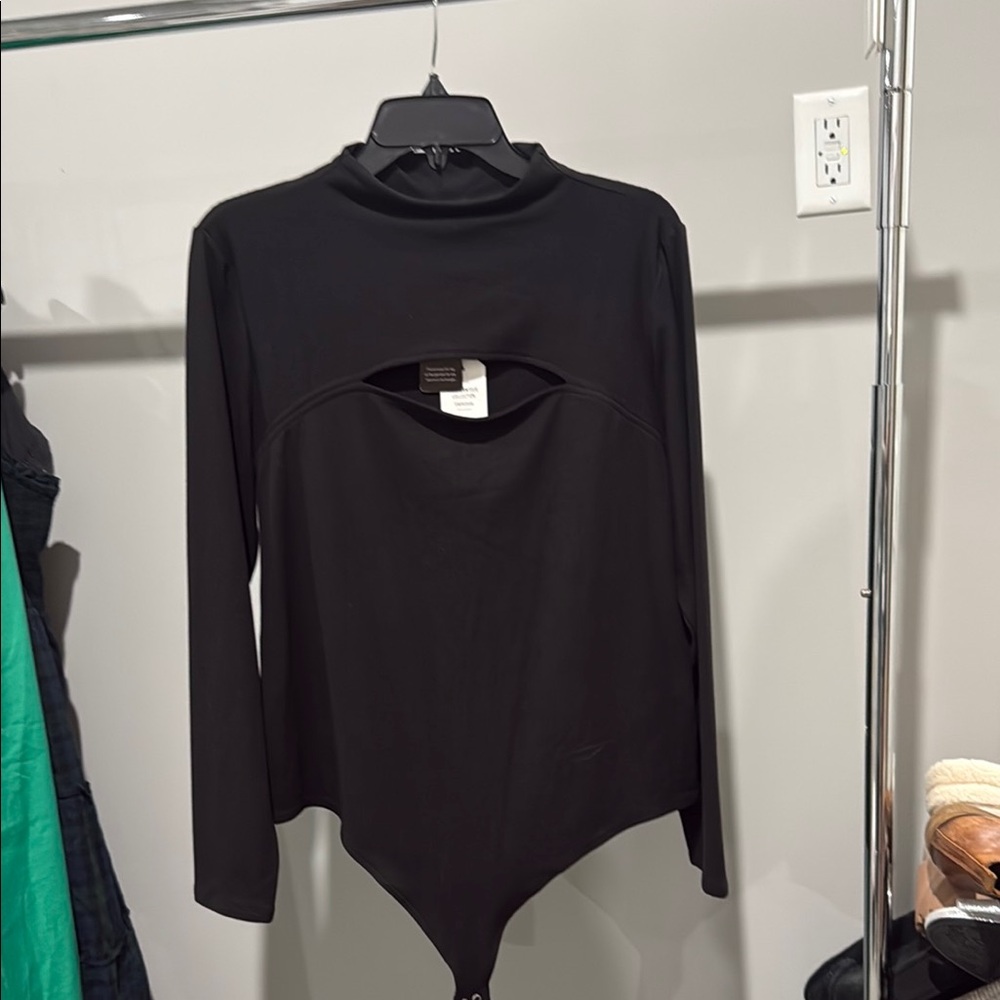 NWT Express | Long Sleeve Cutout Bodysuit, XL